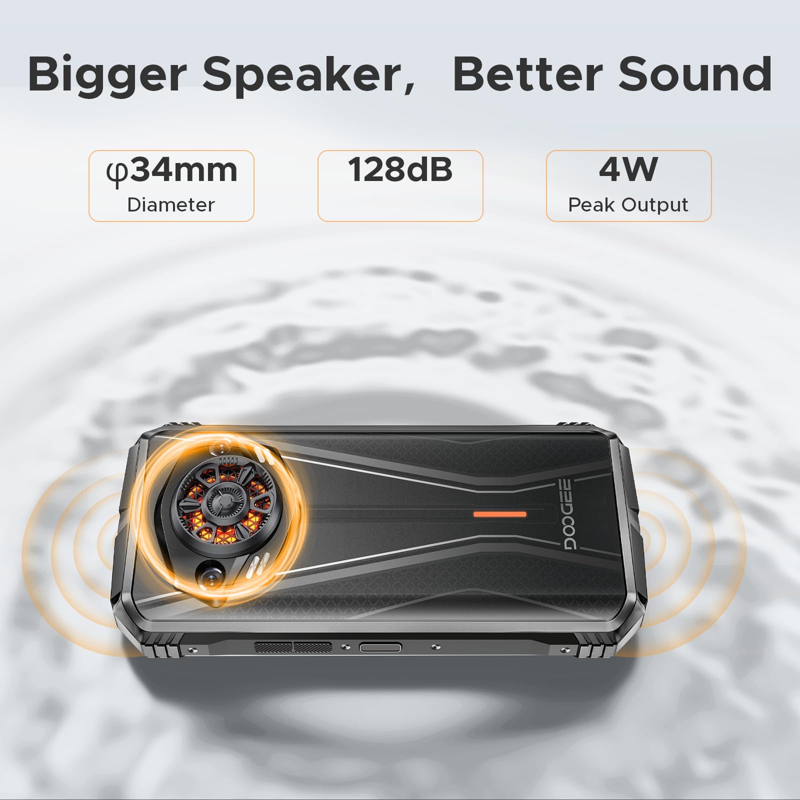DOOGEE S punk Pro Rugged Smartphone, 128dB Super Speaker, 20GB+
